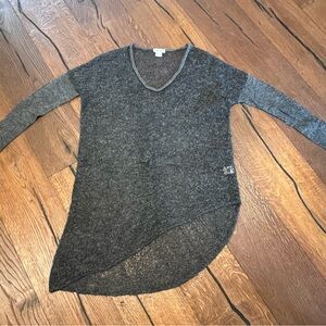 Gray Asymmetrical Sweater
